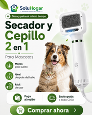CleanPet Duo | Secador y Cepillo 2 en 1 para Mascotas