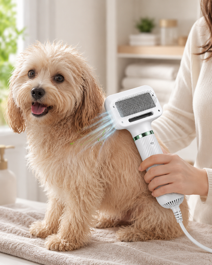 CleanPet Duo | Secador y Cepillo 2 en 1 para Mascotas